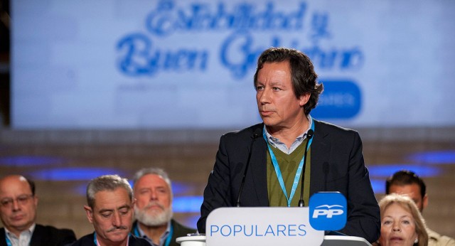 Carlos Floriano durante su intervención en Cáceres