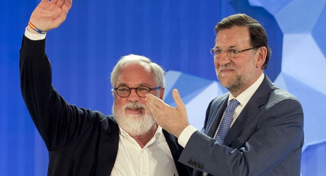 Mariano Rajoy y Arias Cañete en Málaga