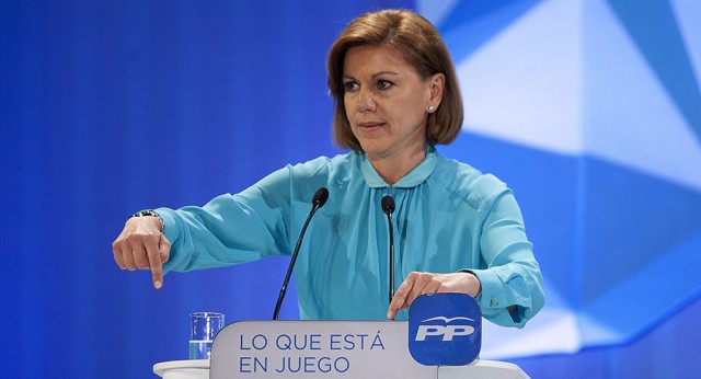 La secretaria general del Partido Popular, María Dolores de Cospedal