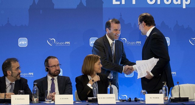 Mariano Rajoy con Manfred Weber