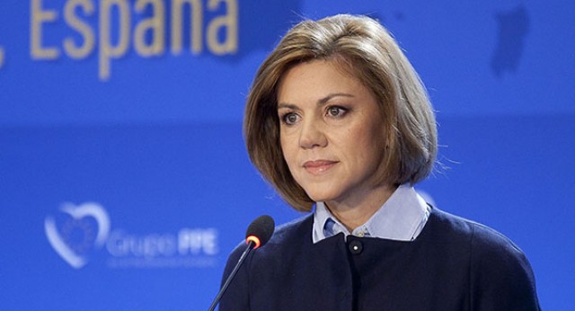 María Dolores de Cospedal durante su intervención 