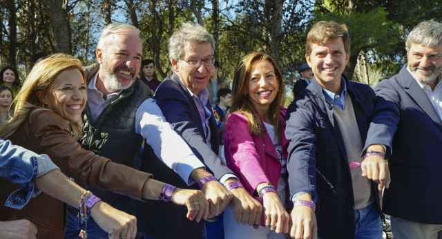 Alberto Núñez Feijóo participa en el Día del afiliado del PP de Aragón