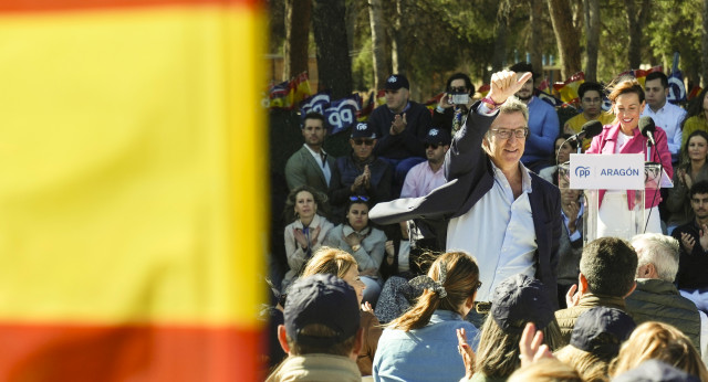 Alberto Núñez Feijóo participa en el Día del afiliado del PP de Aragón