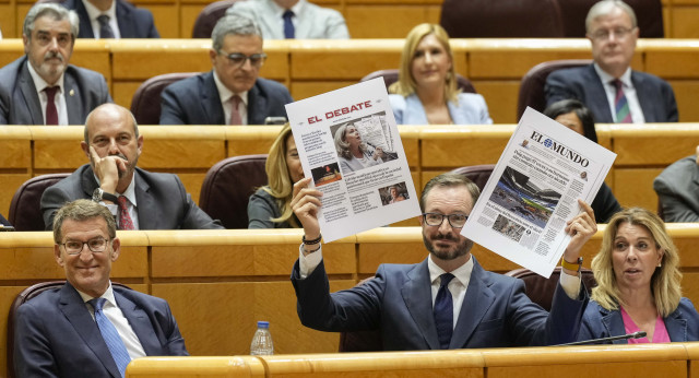 El portavoz del GPP en el Senado, Javier Maroto