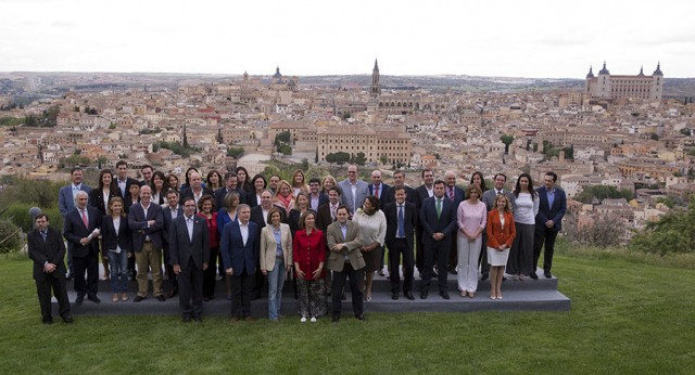 Foto de familia de la candidatura autonómica de Castilla-La Mancha