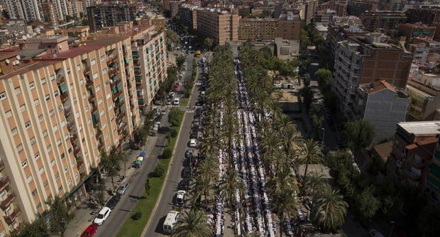 Vista general del acto en Badalona