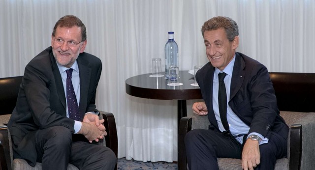 Mariano Rajoy se reúne con Nicolas Sarkozy