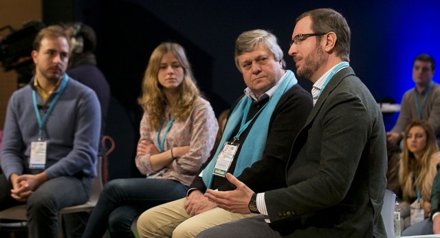 Javier Maroto, Javier Dorado y Leopoldo López en el foro de NN.GG