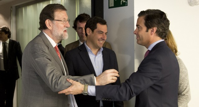 Mariano Rajoy saluda a Pablo Zalba