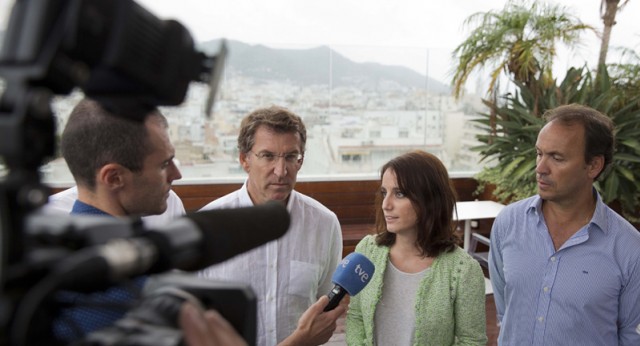 Andrea Levy y Alberto Núñez Feijóo en Sitges