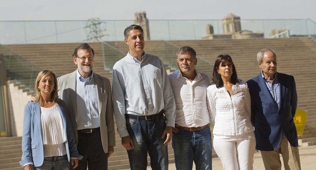 Mariano Rajoy con Xavi García Albiol en Lleida