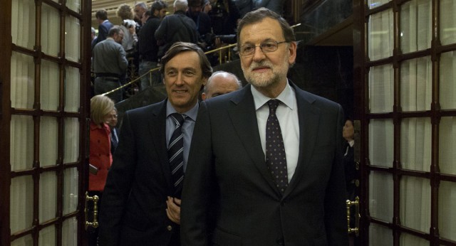 Mariano Rajoy durante el segundo debate de la sesión de investidura