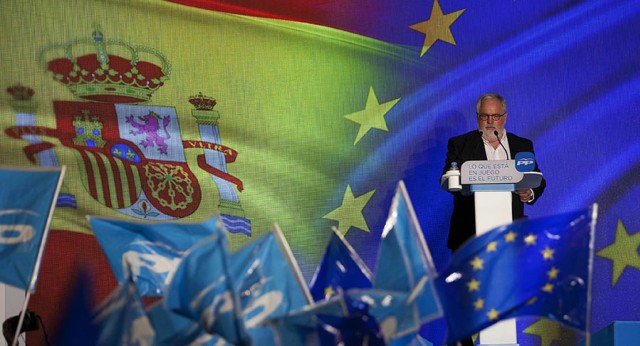 El candidato del PP a las elecciones europeas, Miguel Arias Cañete