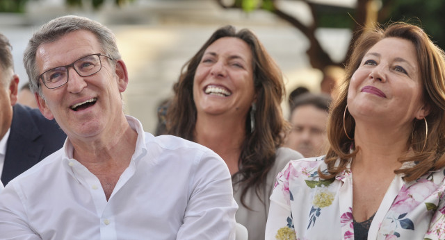 Feijóo en un acto del PP en Sevilla