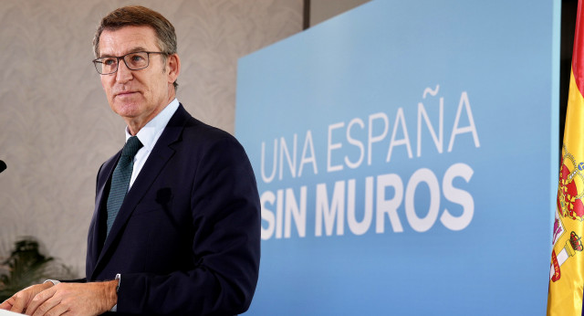 Alberto Núñez Feijóo en un acto de balance de 2023 