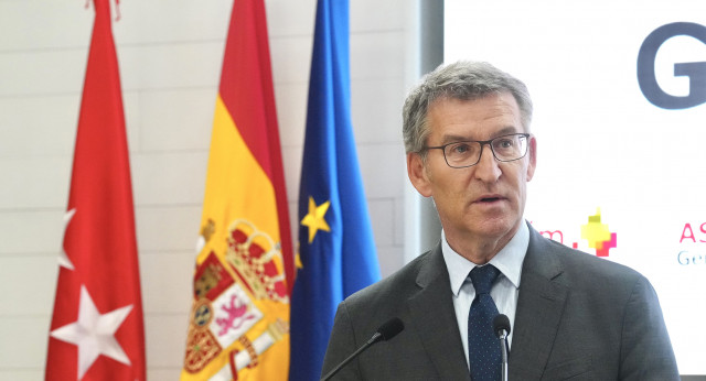 Alberto Núñez Feijóo en la asamblea general de CEIM