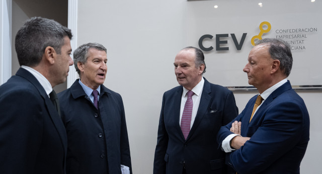 Feijóo en un encuentro empresarial en Valencia