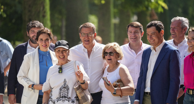 Alberto Núñez Feijóo a su llegada al acto 'Pasar página e iniciar el cambio en España'