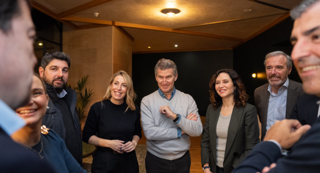 Alberto Núñez Feijóo en el encuentro con Presidentes Autonómicos en Asturias.