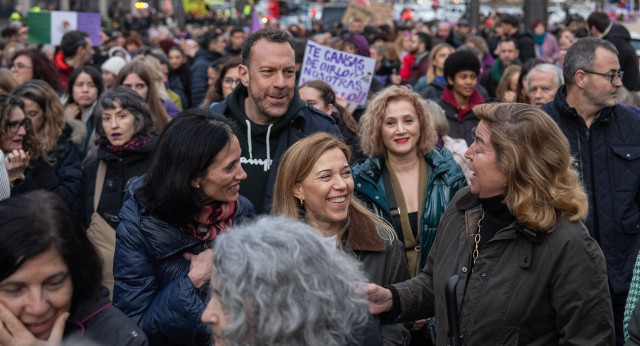 Ana Alós en la manifestación del 8M 