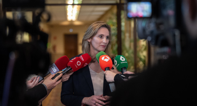 Paloma Martín en el registro de la reforma de la Ley del Suelo en el Senado