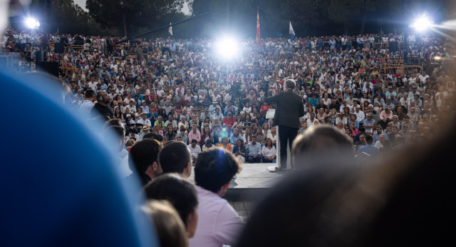 Feijóo en el cierre de campaña de las elecciones europeas 