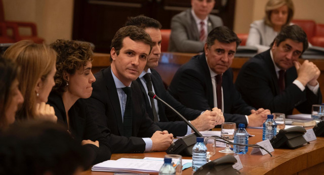 El presidente del Partido Popular, Pablo Casado