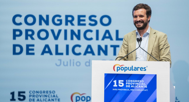 Pablo Casado en el XV Congreso del Partido Popular de Alicante