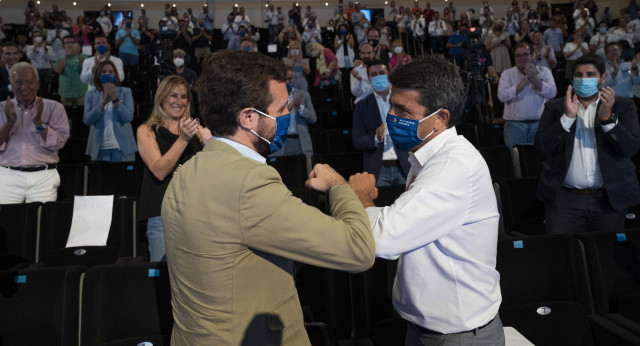 Pablo Casado y Carlos Mazón en el XV Congreso del Partido Popular de Alicante