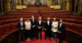 Alberto Núñez Feijóo, durante su visita al Parlament de Cataluña