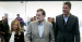 El presidente del Gobierno y del PP, Mariano Rajoy, junto a Xavi García Albiol y Marisa Xandri