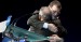 Mariano Rajoy Brey abraza a Jesús Quiroga alcalde de Almatret 